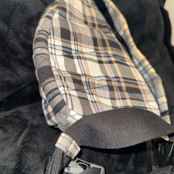 Vera Bradley Checkered Backpack - Black, Tan, Cream - Picture 12 of 16